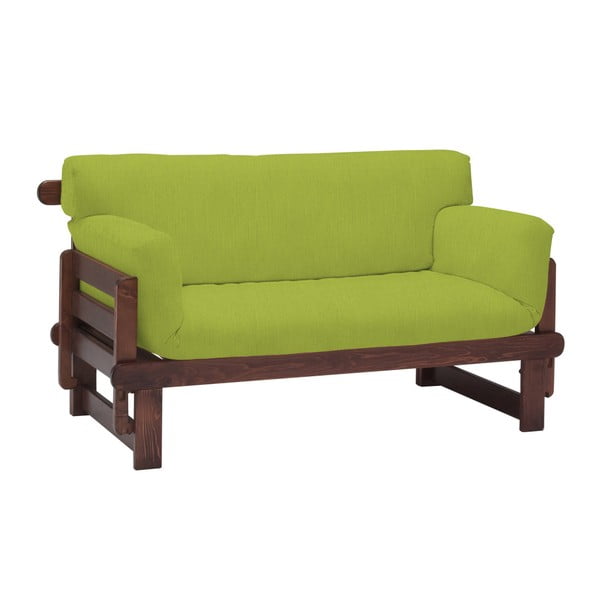 Canapea extensibilă cu 2 locuri 13Casa Karma, verde