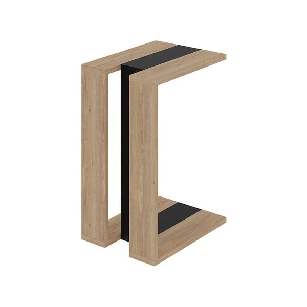 Măsuță auxiliară cu aspect de lemn de stejar 40x30 cm Macha – Marckeric-image-2