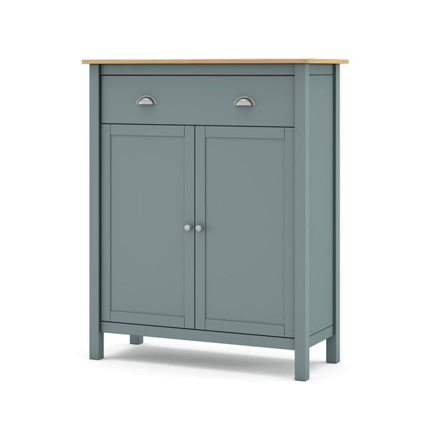 Comodă verde prăfuit din lemn de pin 90x110x40 cm Misti – Marckeric-image-2