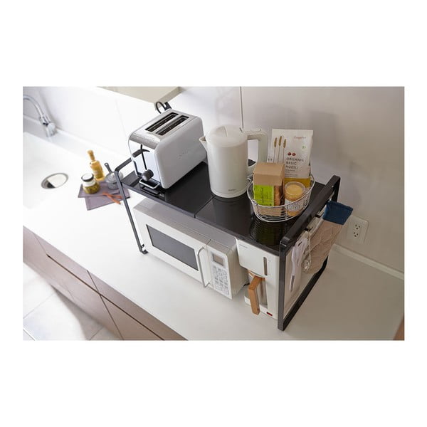 Raft de bucătărie, reglabil, YAMAZAKI Tower, negru-image-4