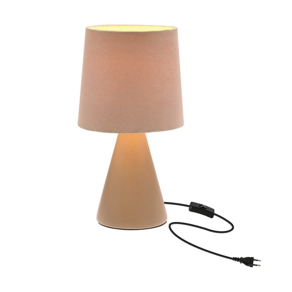 Veioză bej cu abajur textil (înălțime 24,5 cm) Satti – Candellux Lighting-image-4