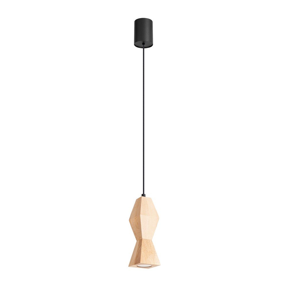 Lustră în culoare naturală din lemn de fag ø 8 cm Cubo – Sollux