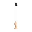 Lustră în culoare naturală din lemn de fag ø 8 cm Cubo – Sollux