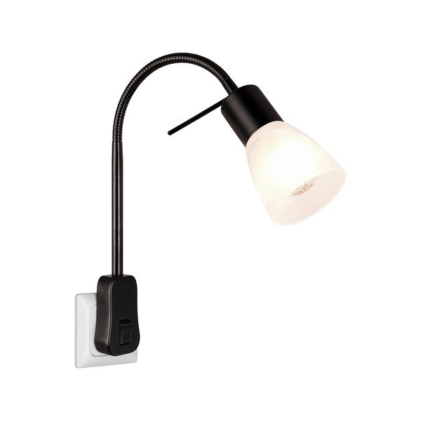 Aplică de perete neagră ø 7 cm Levisto – Trio-image-2