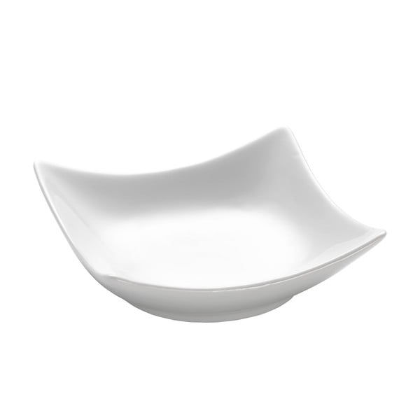 Bol din porțelan Maxwell & Williams Basic Wave, 10,5 x 10,5 cm, alb