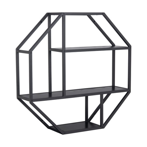 Raft de perete Actona Seaford, negru-image-1