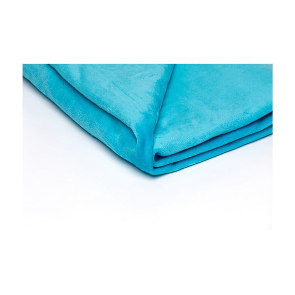 Pătură albastră din micropluș/cocolino 150x200 cm Micro – My House-image-1