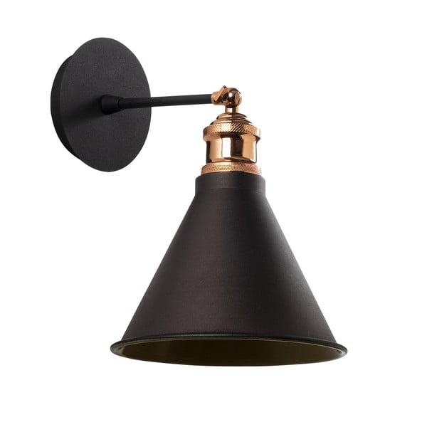 Aplică de perete neagră/aurie ø 20 cm Tramino – Opviq lights-image-2