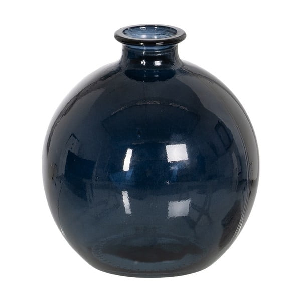 Vază albastru-închis lucrată manual (înălțime 18 cm) – Ixia