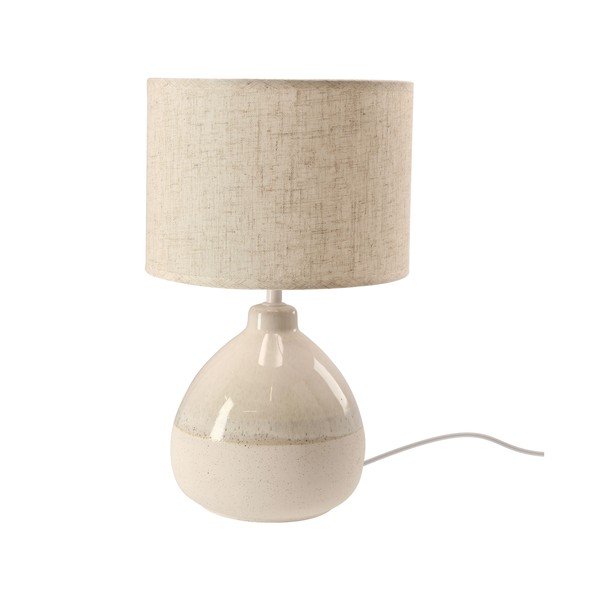 Veioză bej cu abajur textil (înălțime 41 cm) Ardo – Candellux Lighting