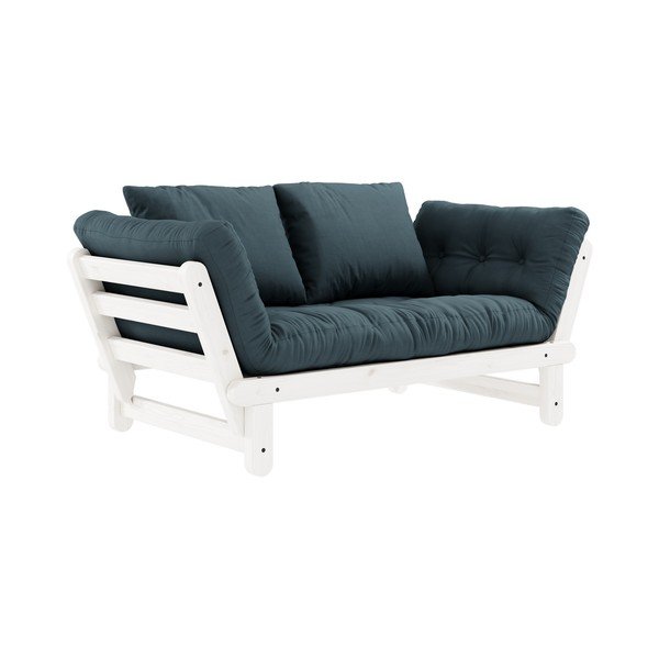 Canapea variabilă KARUP Design Beat White, albastru petrol-image-1