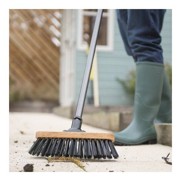 Cap pentru mătură cu fibre moi din plastic reciclat Addis Varnished, 32,5 cm-image-1