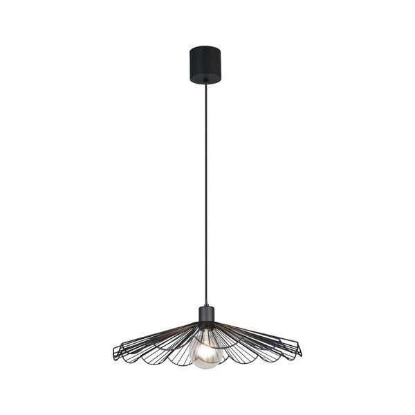 Lustră neagră din metal cu abajur din metal ø 50 cm Margarita – Reality