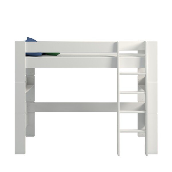 Pat pentru copii  90x200 cm alb înalt Steens for Kids - Tvilum-image-1