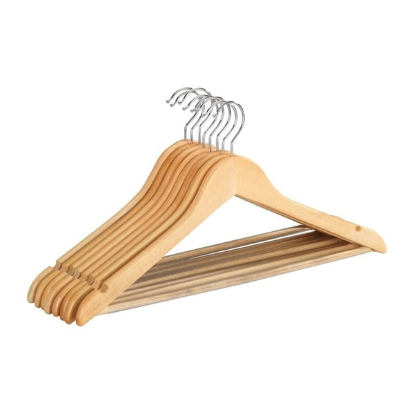 Set 8 umerașe din lemn pentru haine Wenko Shaped Hanger Eco-image-1