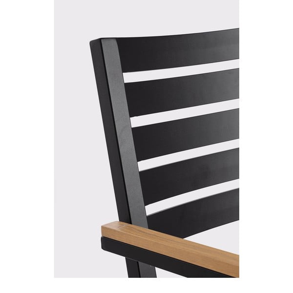 Scaune de grădină gri-antracit 4 buc. din metal Henna   – Bizzotto-image-1