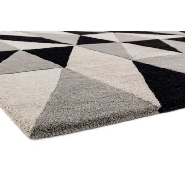 Covor Asiatic Carpets Flag, 160 x 230 cm, gri-negru-image-1