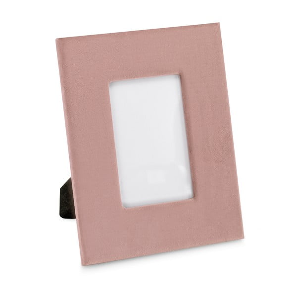 Ramă foto roz de sine stătătoare din plastic 19x24 cm Velvo – AmeliaHome