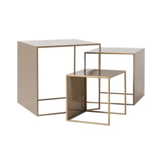 Set 3 mese auxiliare CustomForm 2Wall, auriu
