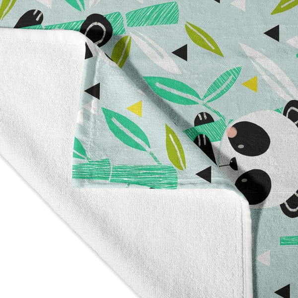 Prosop  pentru copii verde deschis 150x70 cm Panda – Moshi Moshi-image-1