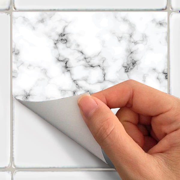 Autocolante pentru gresie 24 buc. 10x10 cm Marble – Ambiance-image-3