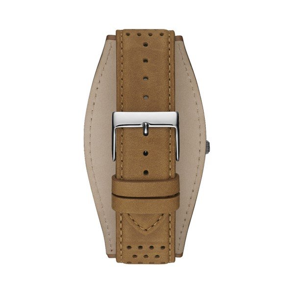 Ceas bărbătesc Guess W1243G1, curea din piele, maro-image-1