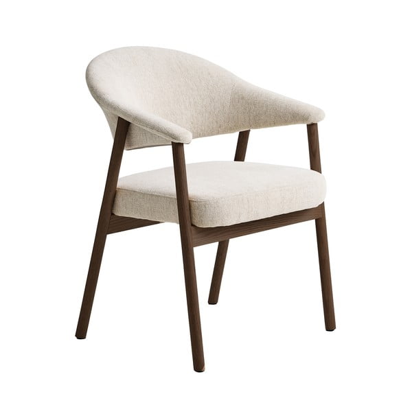 Set de scaune de sufragerie crem cu cotiere 2 buc. din lemn de stejar Elk – Unique Furniture