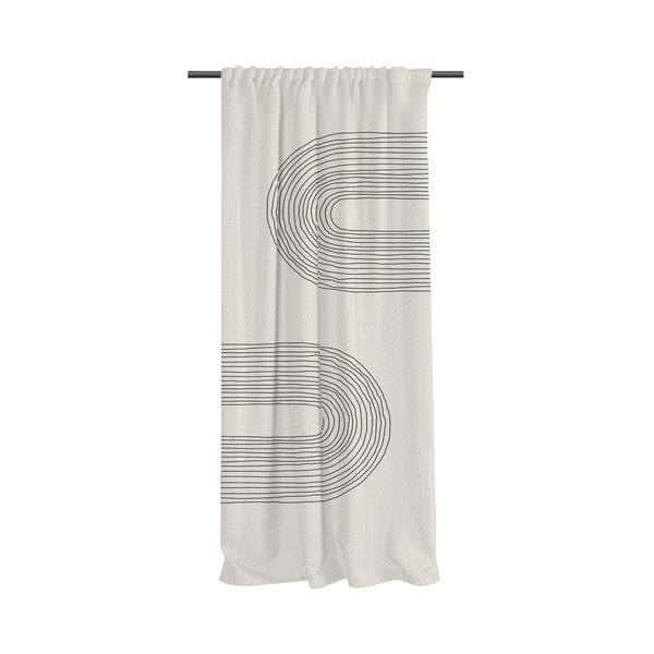 Draperie bej din bumbac satinat 110x250 cm Setting Sun – Butter Kings