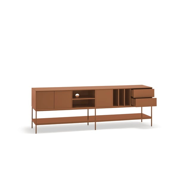 Comodă TV cărămizie 220x74x45 cm Platt – Teulat-image-4