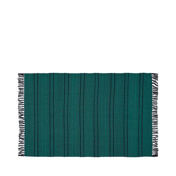 Pătură verde din bumbac 140x200 cm Tap – Hübsch