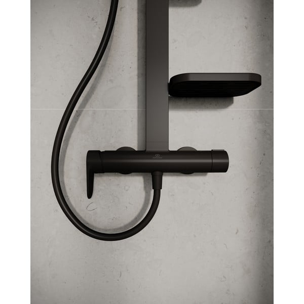 Set de duș negru mat din metal 111 cm ALU+ – Ideal Standard-image-4