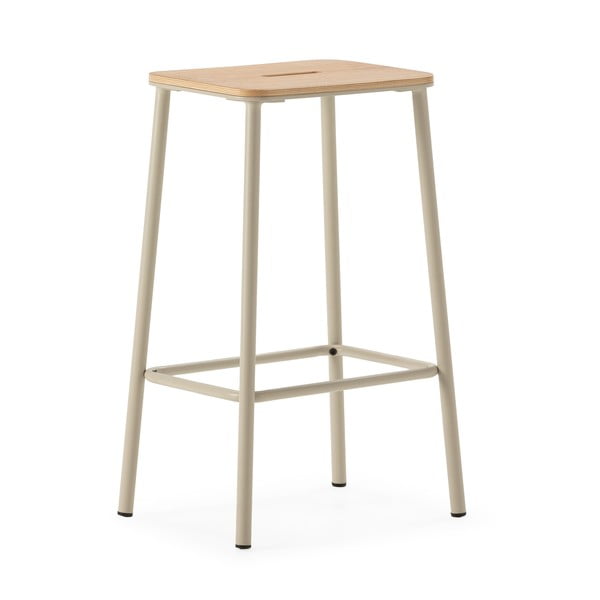 Scaune de bar crem 2 buc. (înălțime șezut 65 cm) Abba – Marckeric