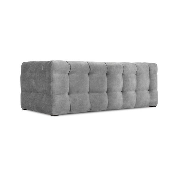 Canapea cu tapițerie din catifea Windsor & Co Sofas Vesta, 208 cm, gri-image-4