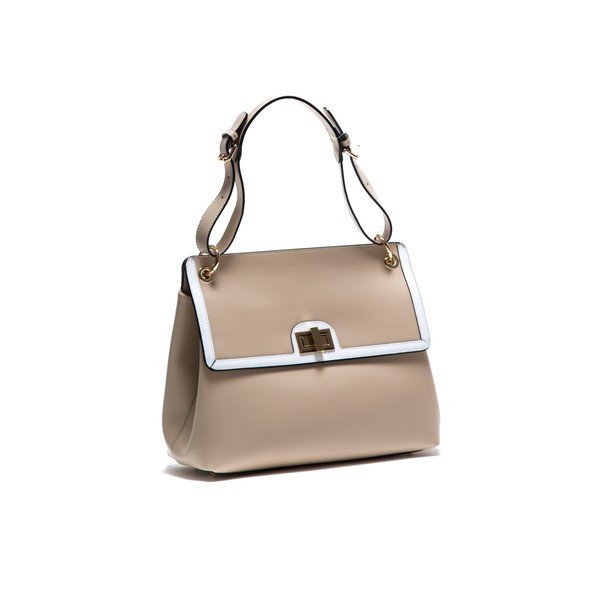 Poșetă din piele Anna Luchini 3043 Beige-image-1