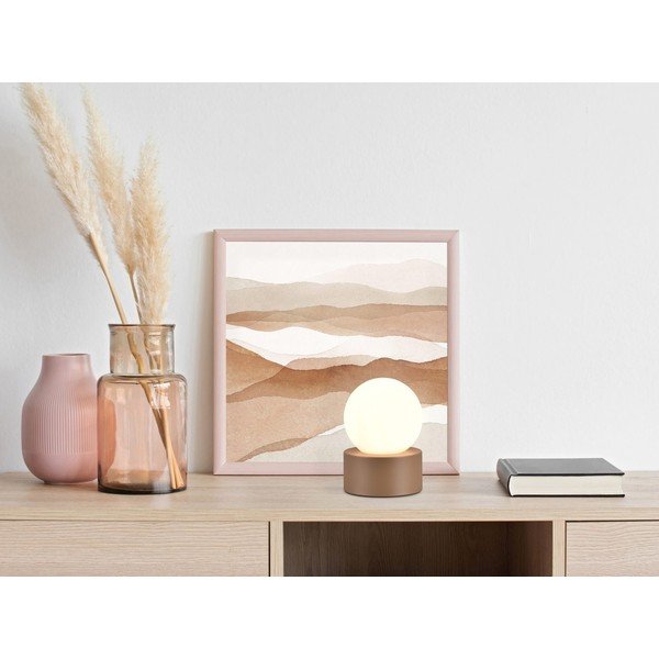 Veioză albă-maro (înălțime 17 cm) Countess – Reality-image-1