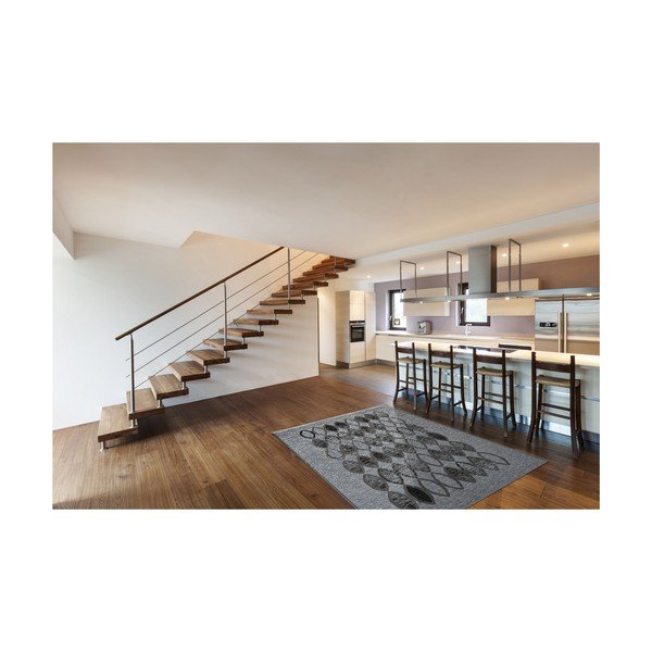 Covor foarte rezistent Floorita Ethnic Grey, 160 x 230 cm-image-2