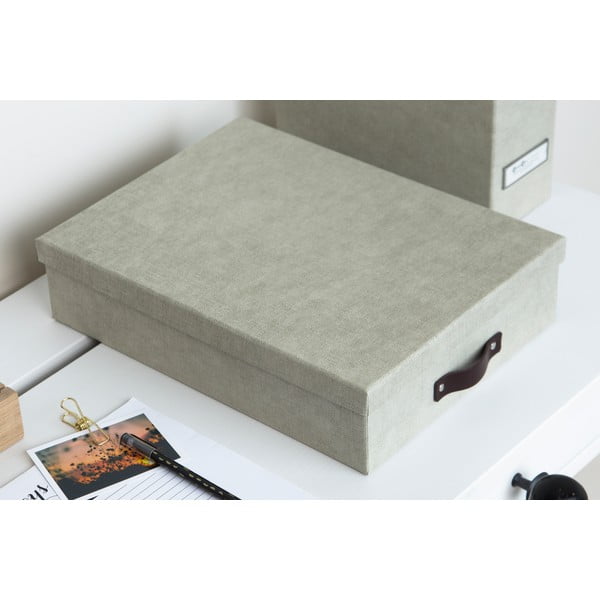 Cutie de depozitare Bigso Box of Sweden Oskar, bej-image-1