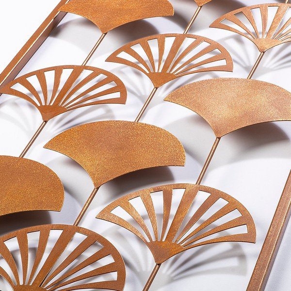 Decorațiune de perete din metal 32x90 cm Gingko – Wallity-image-4