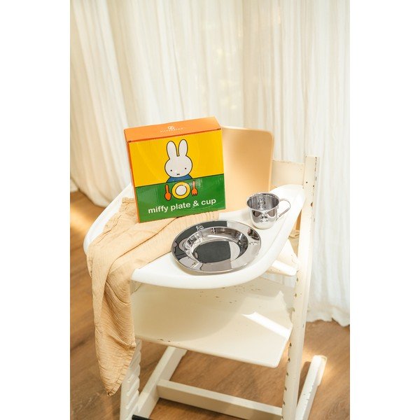 Set de veselă pentru copii 2 buc. din oțel inoxidabil Miffy – Zilverstad-image-4