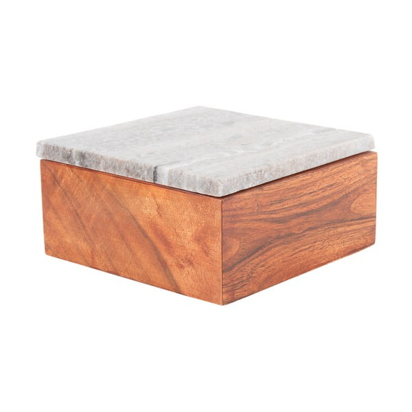 Cutie de depozitare maro din lemn decorativă Acacia – PT LIVING