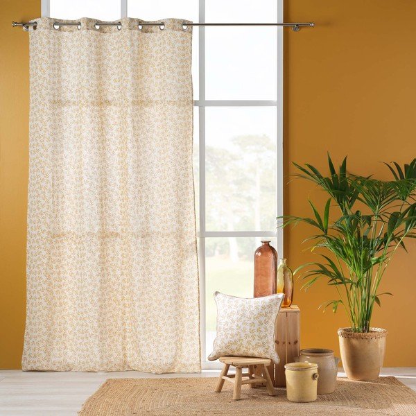 Draperie galbenă/albă 140x240 cm Maddy – douceur d'intérieur-image-2