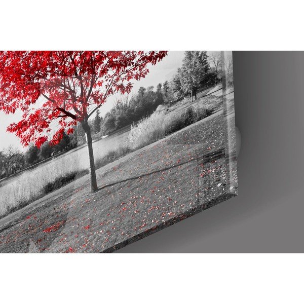 Tablou din sticlă Insigne Red Tree-image-2