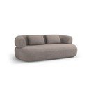 Canapea maro deschis cu tapițerie din țesătură bouclé 178 cm Jenny – Micadoni 
