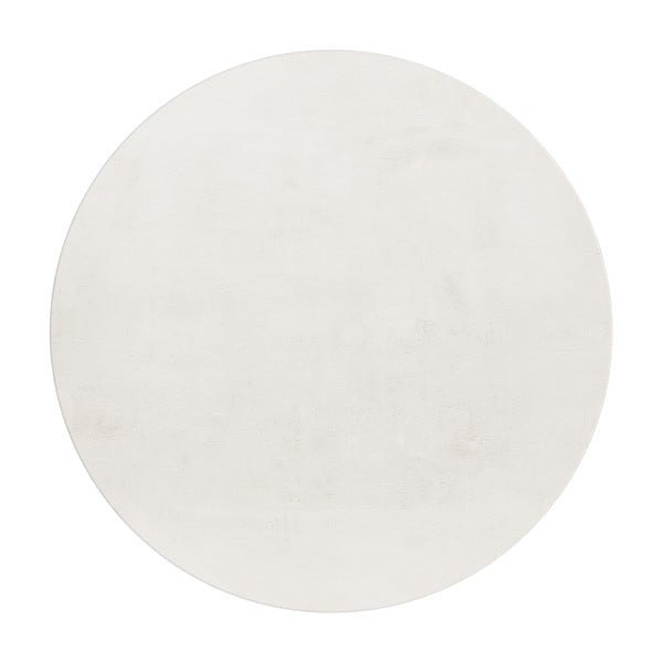 Covor crem lavabil rotund ø 160 cm Pouffy – Ayyildiz Carpets