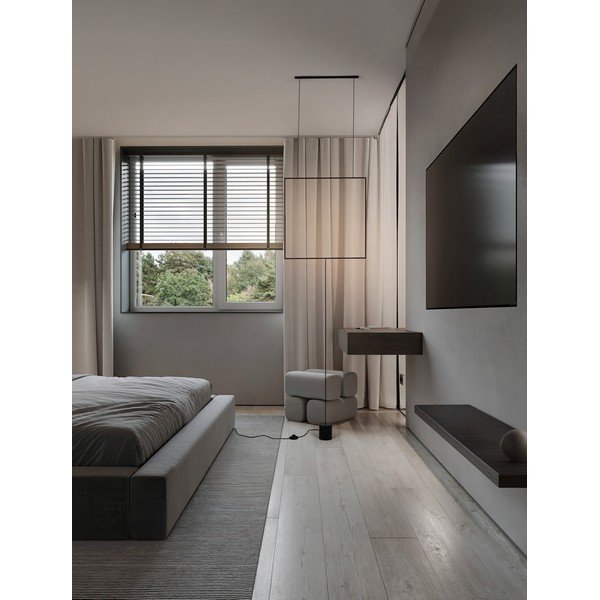 Lampadar negru mat LED din metal (înălțime 392 cm) Dahlia – Nova Luce-image-1