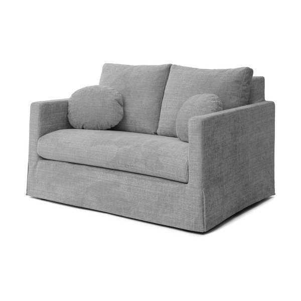 Canapea gri deschis 140 cm Paphos – Ropez
