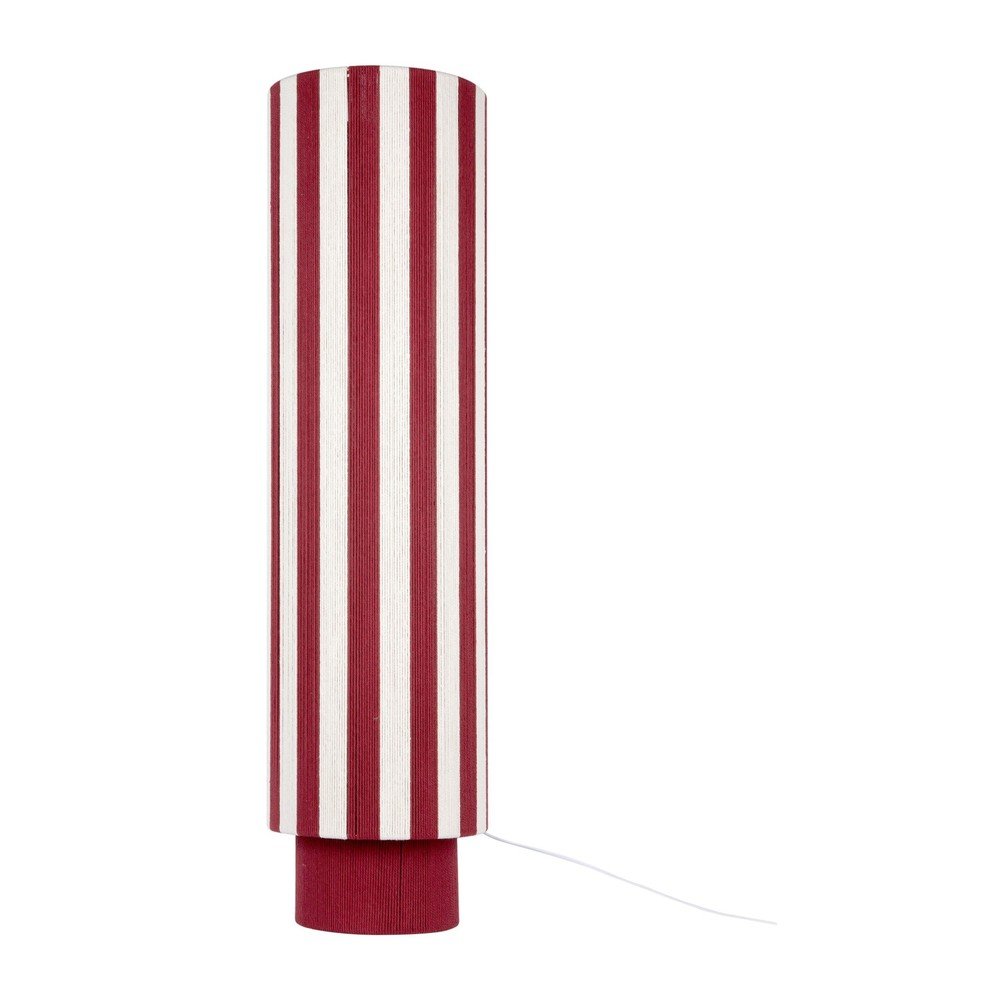 Lampadar rosu/alb cu tapiterie din franghie (inaltime 106 cm) Vienna Stripes – Leitmotiv