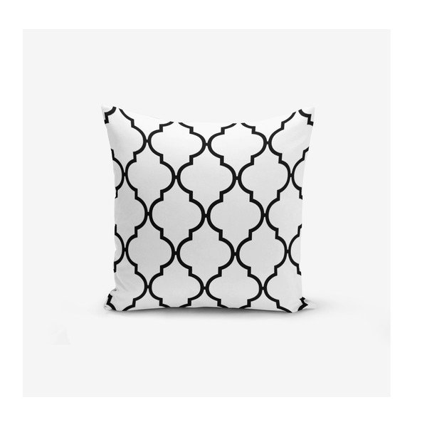 Set 4 fețe de pernă Minimalist Cushion Covers BW Graphic Patterns, 45 x 45 cm-image-4