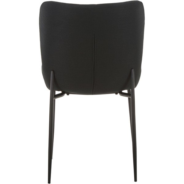 Scaun tapițat cu finisaj de catifea Westwing Collection Tess, negru-auriu-image-4