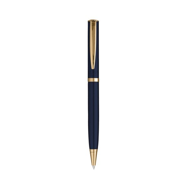 Stilou auriu-albastru cu penar Balmain Rollerball-image-1